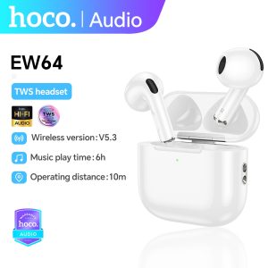 HOCO EW64 TWS True Wireless Bluetooth Headset BT 5.3 HIFI Stereo Built-In Mic 6Hour